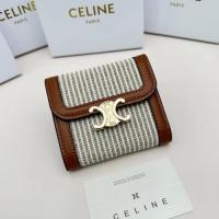 リニューアルバージョン入荷 CELINE TRIOMPHE CANVAS 2色展開三つ折り財布コピー上質