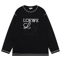 LOEWE コピー 長袖Ｔシャツ 刺繍 ロゴ Anagram 立体 100％コットン ロエベ
