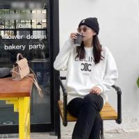 安価で品質保証CELINE セリーヌ裏起毛 スウェットシャツ偽物 着回し方法は幅広いおしゃれの必需品