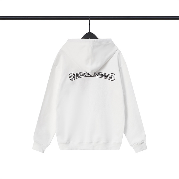 CHROME HEARTS コピー パーカー クロス 墓 ロゴ プリント 純綿生地 2色 クロムハーツ