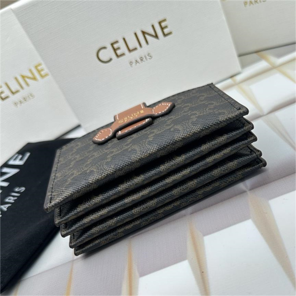 セリーヌ コピー カードケース ACCORDEON 収納 子牛革 モノグラム CELINE
