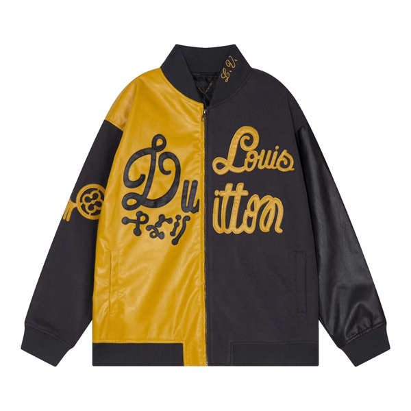 1AB98A LOUIS VUITTON 偽物 ジャケット ルイヴィトン コントラストカラー Mix Canvas レザー 