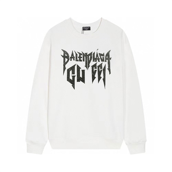 BALENCIAGA コピー トレーナー クルーネック オーバーサイズ 純綿生地 ユニセックス バレンシアガ 