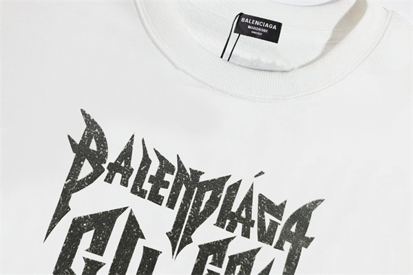 BALENCIAGA コピー トレーナー クルーネック オーバーサイズ 純綿生地 ユニセックス バレンシアガ 