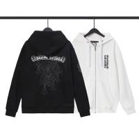 CHROME HEARTS コピー パーカー クロス 墓 ロゴ プリント 純綿生地 2色 クロムハーツ