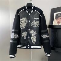 1AATMF LOUIS VUITTON コピー ジャケット Varsity レザー ウール タオル ロゴ 刺繡 ルイヴィトン