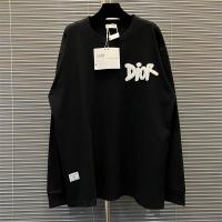 ディオール コピー 長袖Ｔシャツ タオル ロゴ 純綿生地 ユニセックス ミニマル風 DIOR