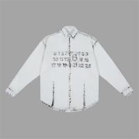 メゾン マルジェラ コピー シャツ 落書き ロゴ 定番  Maison Margiela プリント レトロ