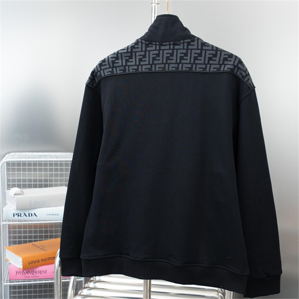 23FW フェンディ スーパーコピー ジャケット FFロゴ モノグラム パッチワーク 2色 FENDI