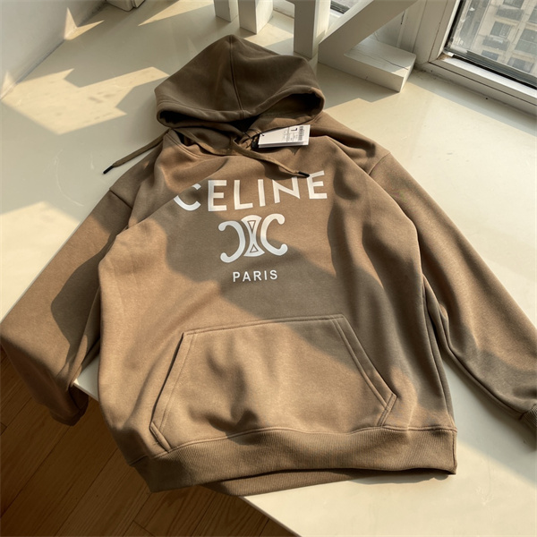 大人気の定番 CELINE スーパーコピー パーカー ロゴ プリント カジュアル 3色 セリーヌ