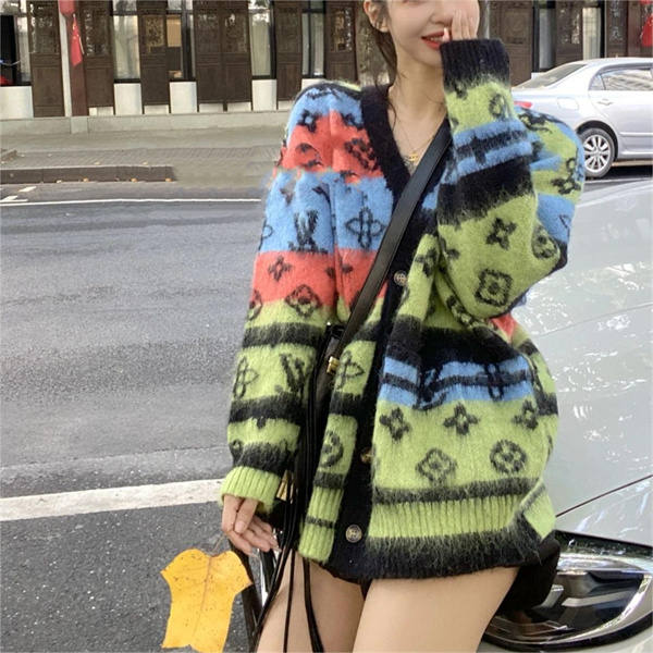 秋に欠けない一品 ルイヴィトン コピー カーディガン モヘア ルミナスカラー LOUIS VUITTON