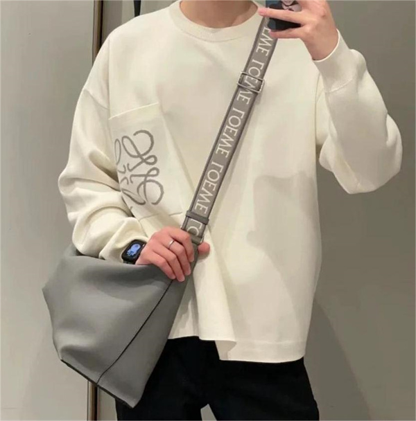 2023希少新作 LOEWE スーパーコピー トレーナー ジャカード ロゴ ポケット ロエベ