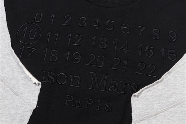 秋冬おすすめ Maison Margiela コピー トレーナー 刺繍 ロゴ パッチワーク メゾン マルジェラ
