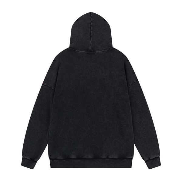 秋冬おすすめ BALENCIAGA 偽物 パーカー 刺繡 ロゴ 英字 水洗い加工 レトロ バレンシアガ