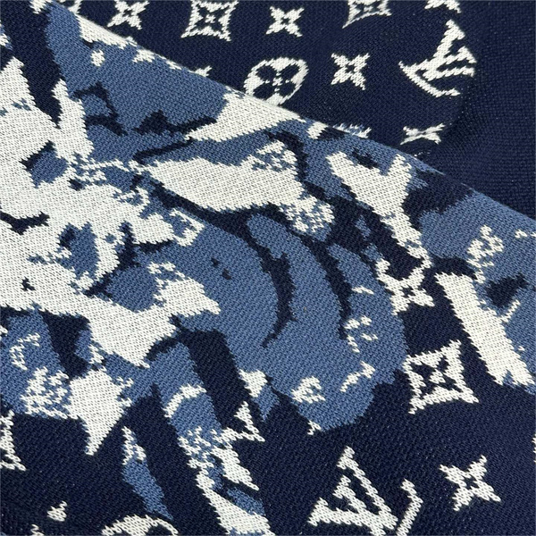 ルイヴィトン コピー ニット ジャケット モノグラム ロゴ リブ スキーシリーズ LOUIS VUITTON