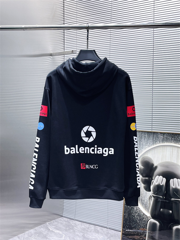 バレンシアガ スーパーコピー パーカー ブランド ロゴ プリント 綿 柔らかい手触り BALENCIAGA