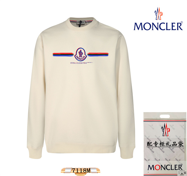 MONCLER スーパーコピー トレーナー ロゴ プリント 100%コットン 通気性良い モンクレール