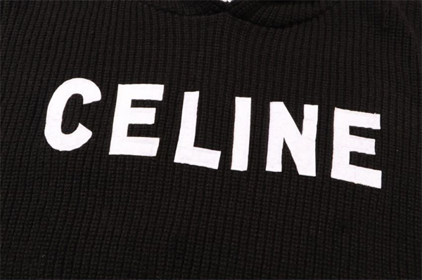 秋の必需品 セリーヌ スーパーコピー セーター フード付き 2色 ロゴ貼り付け CELINE