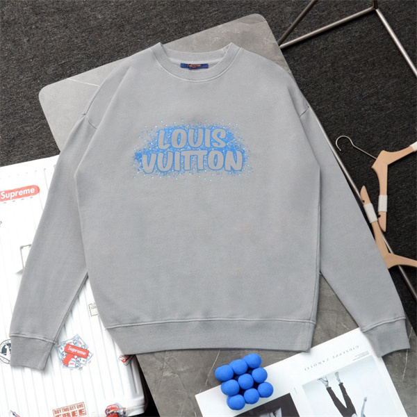 ルイヴィトン コピー トレーナー 水洗い加工 レトロ 2色 ロゴ プリント LOUIS VUITTON