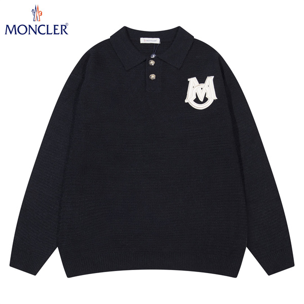 当店推薦 MONCLER コピー セーター ジャカード ワッフル ウール生地 立体ロゴ モンクレール
