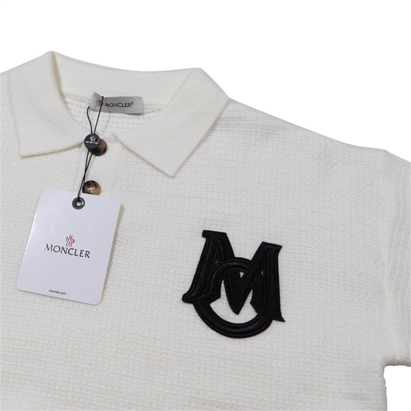 当店推薦 MONCLER コピー セーター ジャカード ワッフル ウール生地 立体ロゴ モンクレール