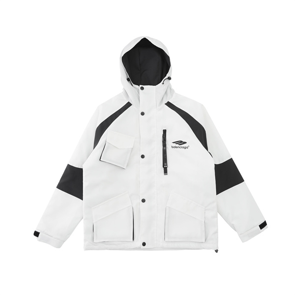 2023秋冬の新作 BALENCIAGA スーパーコピー ジャケット シリコン ロゴ 中綿 防風 防水 バレンシアガ