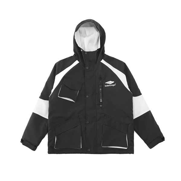 2023秋冬の新作 BALENCIAGA スーパーコピー ジャケット シリコン ロゴ 中綿 防風 防水 バレンシアガ