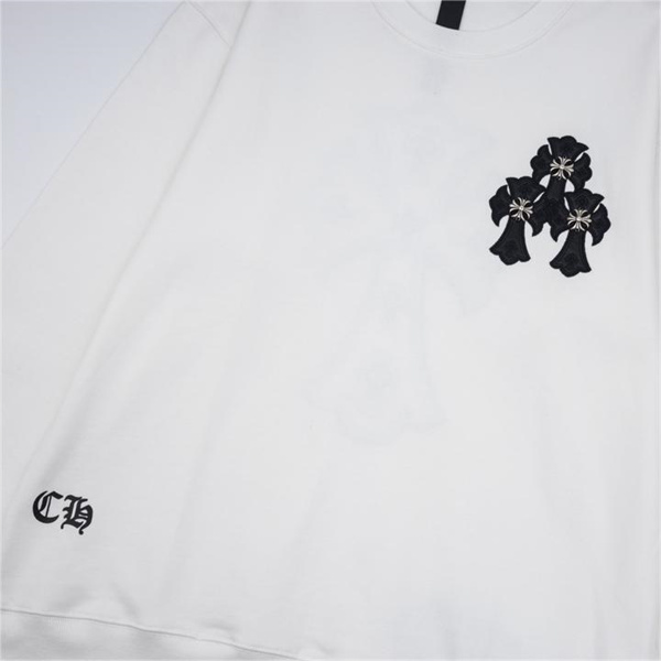 クロムハーツ コピー トレーナー レザー ロゴ クルーネック CHROME HEARTS