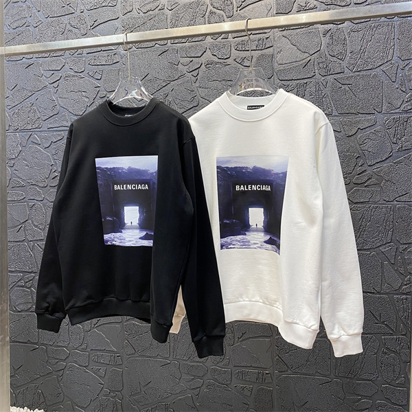 BALENCIAGA スーパーコピー トレーナー  ゆったり バレンシアガ モダンスタイル 純綿生地