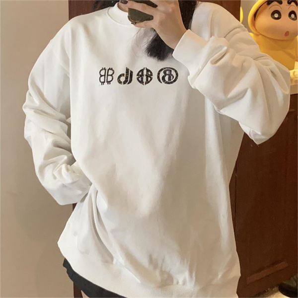 ファッション BALENCIAGA コピー トレーナー ロゴ プリント 水洗い処理 プリント ロゴ 男女兼用 バレンシアガ