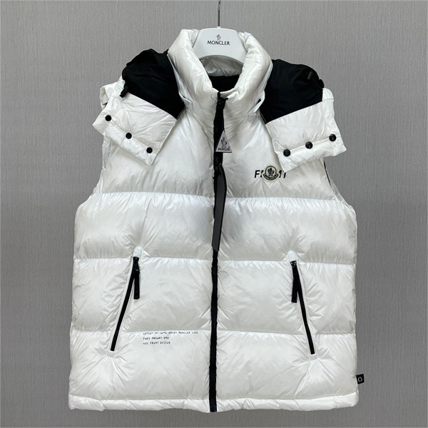 FRGMTｘモンクレール コピー ダウンベスト 藤原ヒロシｘMONCLER LIMONTA生地