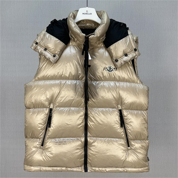 FRGMTｘモンクレール コピー ダウンベスト 藤原ヒロシｘMONCLER LIMONTA生地