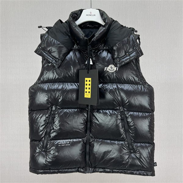 FRGMTｘモンクレール コピー ダウンベスト 藤原ヒロシｘMONCLER LIMONTA生地