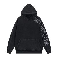 秋冬おすすめ BALENCIAGA 偽物 パーカー 刺繡 ロゴ 英字 水洗い加工 レトロ バレンシアガ