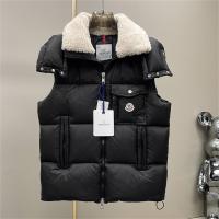 モンクレール コピー ダウンベスト ウール 襟 ポケット ロゴ ワッペン MONCLER