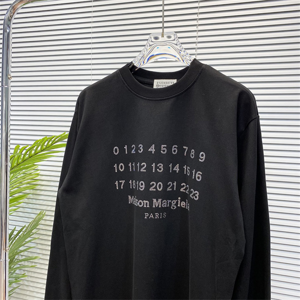 良い抜け感を演出 メゾン マルジェラ コピー 長袖Ｔシャツ Maison Margiela ラインストーン MM6 綿 