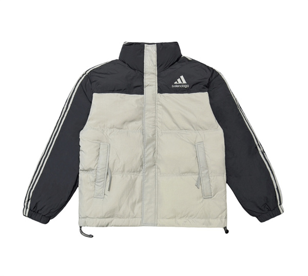 BALENCIAGA スーパーコピー ダウンジャケット Adidasｘバレンシアガ ロゴ プリント  