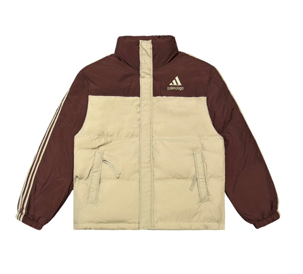 BALENCIAGA スーパーコピー ダウンジャケット Adidasｘバレンシアガ ロゴ プリント  