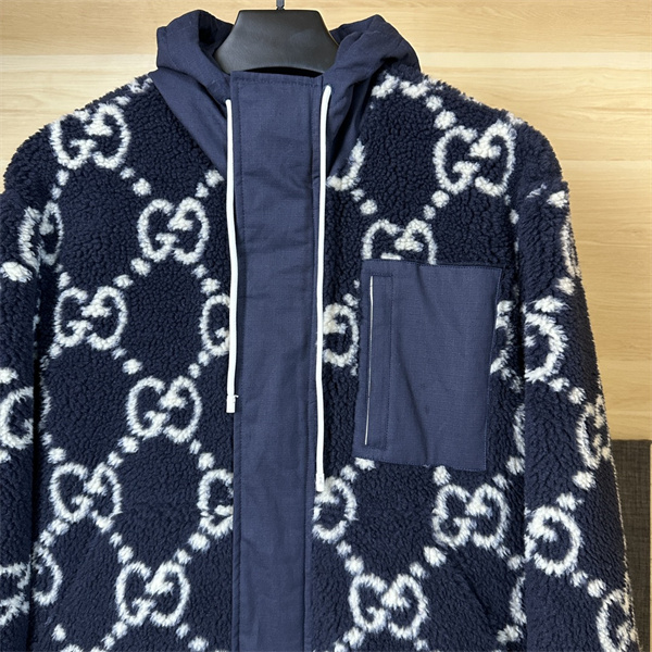 現代風のファッション GUCC1 スーパーコピー ジャケット ダブルG モノグラム パッチワーク ユニセックス