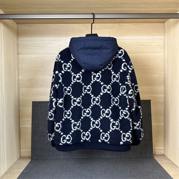 現代風のファッション GUCC1 スーパーコピー ジャケット ダブルG モノグラム パッチワーク ユニセックス
