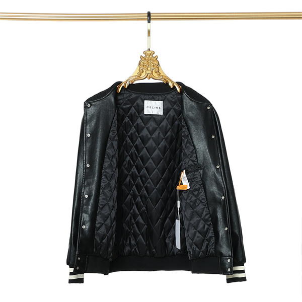トレンド人気作 セリーヌ スーパー コピー ジャケット タオル ロゴ レザー CELINE
