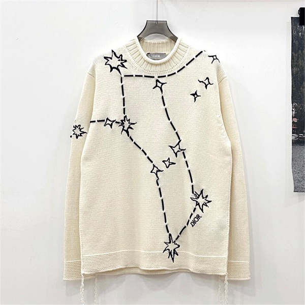 DIOR 偽物 セーター 星座 刺繍 ロゴ オーバーサイズ ユニセックス ディオール