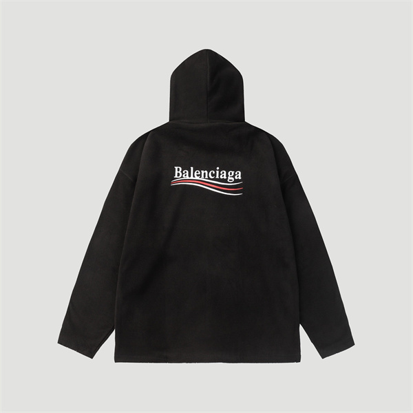 BALENCIAGA スーパーコピー パーカー ボア 生地 政治キャンペーン ロゴ ユニセックス バレンシアガ