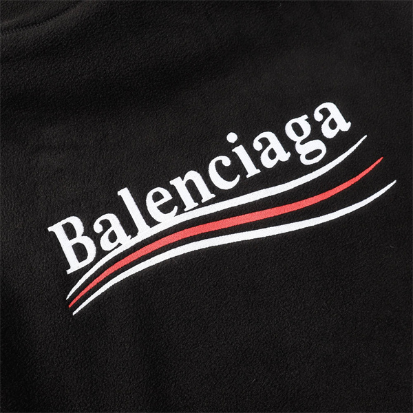 BALENCIAGA スーパーコピー パーカー ボア 生地 政治キャンペーン ロゴ ユニセックス バレンシアガ