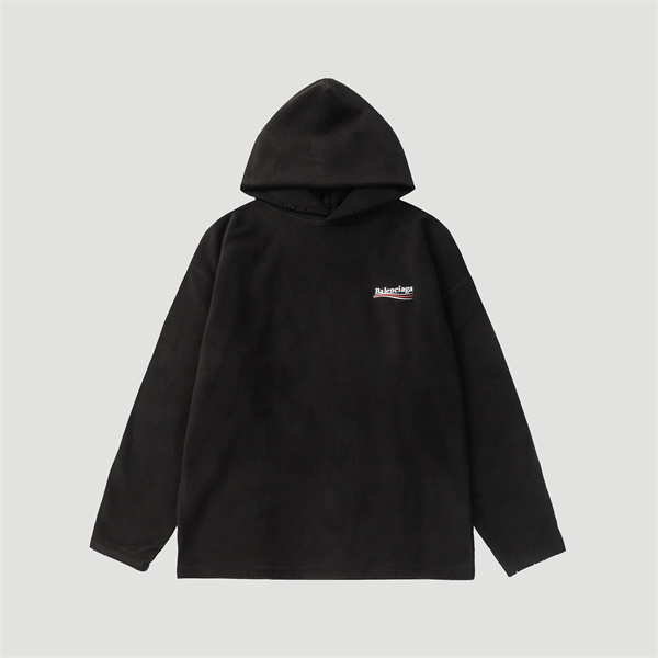 BALENCIAGA スーパーコピー パーカー ボア 生地 政治キャンペーン ロゴ ユニセックス バレンシアガ