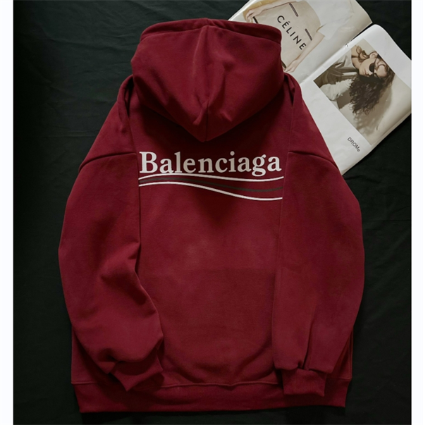 BALENCIAGA スーパーコピー パーカー 裏起毛 政治キャンペーン ロゴ バレンシアガ