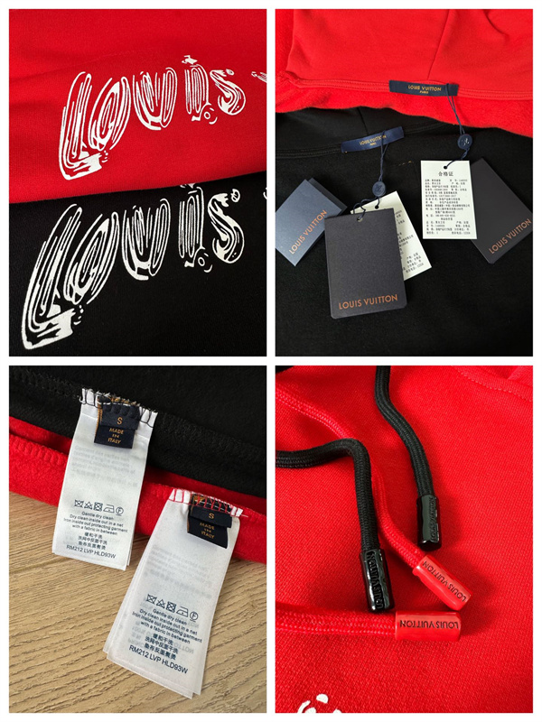 ルイヴィトン スーパーコピー パーカー 落書き ロゴ プリント 100%コットン LOUIS VUITTON