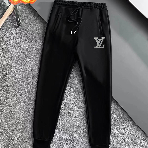 LOUIS VUITTON コピー 上下セット 裏起毛 ジャケット ロゴ プリント ルイヴィトン