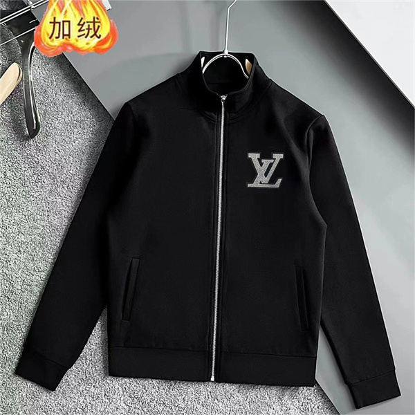 LOUIS VUITTON コピー 上下セット 裏起毛 ジャケット ロゴ プリント ルイヴィトン