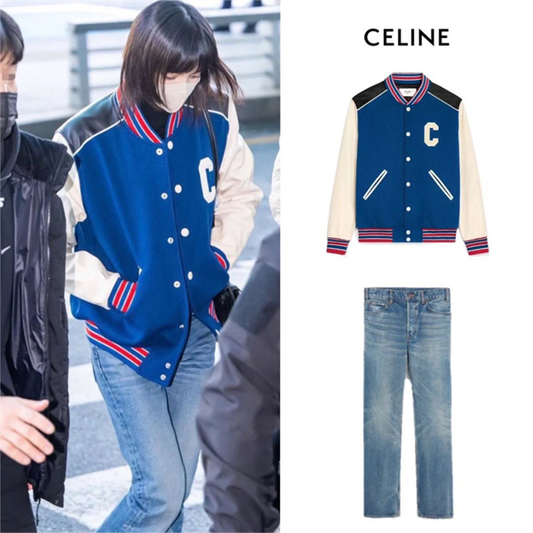 セリーヌ 偽物 ジャケット クラシック テディジャケット タオル刺繡ロゴ CELINE